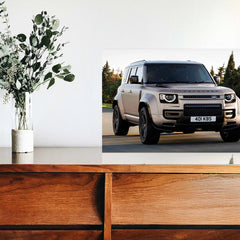 Defender Neon LED Metal Frame â Bold and Rugged Wall Art for Off-Road Enthusiasts 2 - TURTLEWINGS 