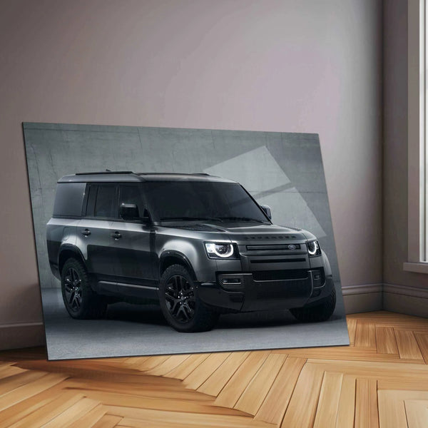 Defender Neon LED Metal Frame â Bold and Rugged Wall Art for Off-Road Enthusiasts 1 - TURTLEWINGS 