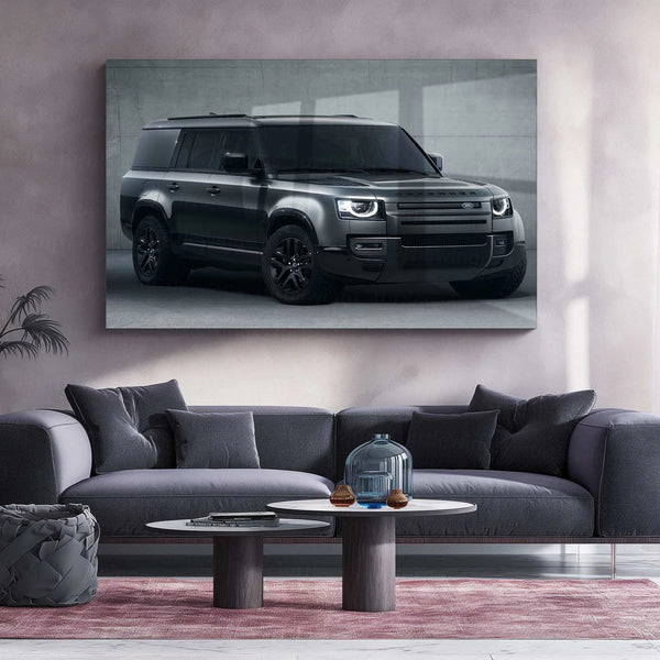 Defender Neon LED Metal Frame â Bold and Rugged Wall Art for Off-Road Enthusiasts 1 - TURTLEWINGS 