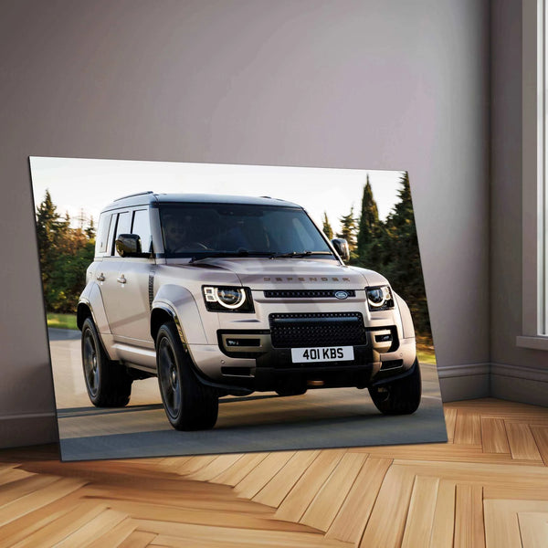 Defender Neon LED Metal Frame â Bold and Rugged Wall Art for Off-Road Enthusiasts 2 - TURTLEWINGS 