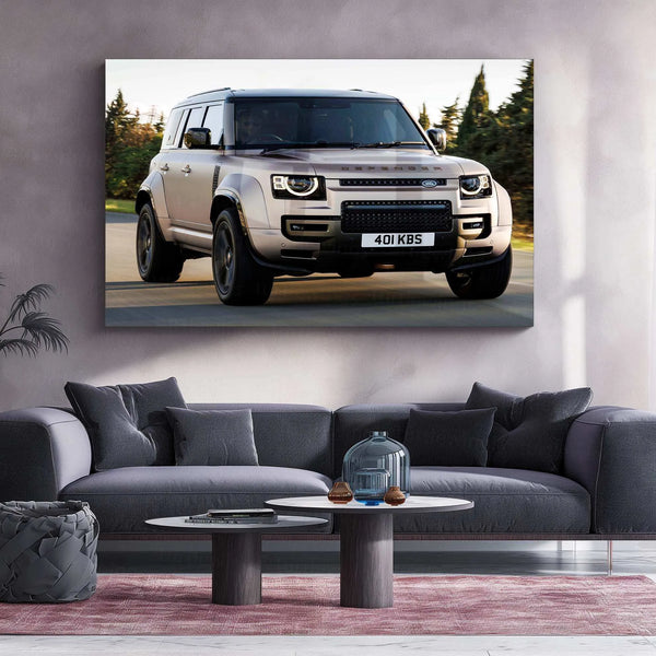 Defender Neon LED Metal Frame â Bold and Rugged Wall Art for Off-Road Enthusiasts 2 - TURTLEWINGS 