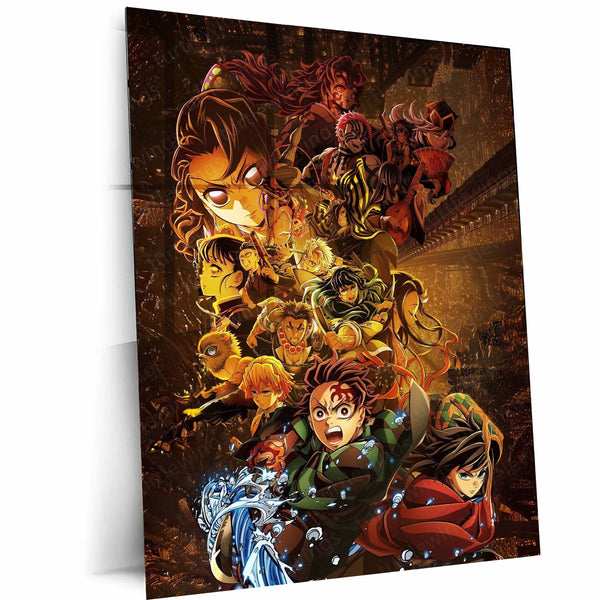 Illustration of animated characters in a dynamic pose on a dark background