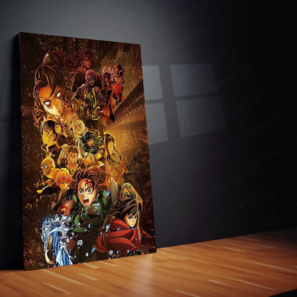 Demon Slayer – Infinity Castle Anime Metal Frame | Muzan’s Lair Epic Poster | Otaku Wall Art