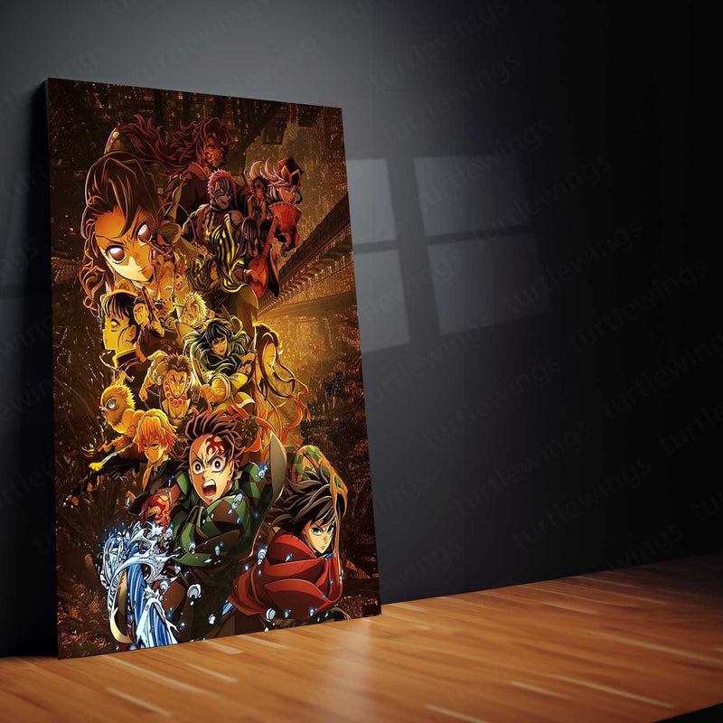 Demon Slayer – Infinity Castle Anime Metal Frame | Muzan’s Lair Epic Poster | Otaku Wall Art