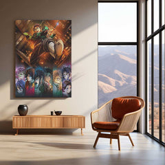 Demon Slayer – Infinity Castle Anime Metal Frame | Muzan’s Lair Epic Poster | Otaku Wall Art 01