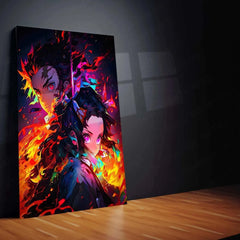 Demon Slayer Metal Poster – The Battle Against Demons - TURTLEWINGS 