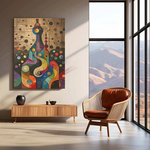 DesignIronic Postmodern Genie Metal Poster – A Visionary Art Piece - TURTLEWINGS 