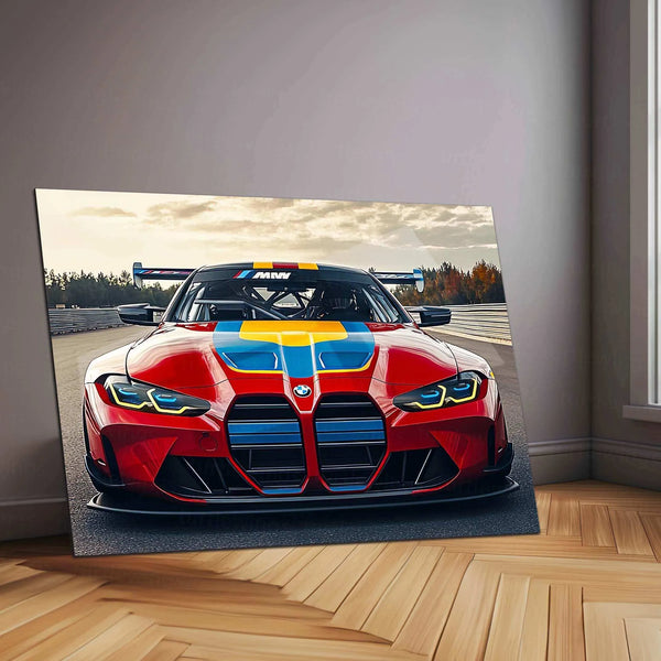 BMW Racing Neon LED Metal Poster â Motorsport-Inspired Wall Art for Speed Enthusiasts.2 - TURTLEWINGS 