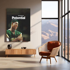 Quote Metal Poster | LeBron James – Don’t Waste Your Potential Metal Frame  Greatness Responsibility & Championship Mindset Basketball Wall Art | Elite Standards Quote Metal Poster