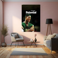 Quote Metal Poster | LeBron James – Don’t Waste Your Potential Metal Frame  Greatness Responsibility & Championship Mindset Basketball Wall Art | Elite Standards Quote Metal Poster