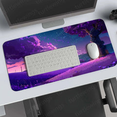 Purple Large Deskmat - Premium XL & XXL Gaming Mouse Pad - TURTLEWINGS 