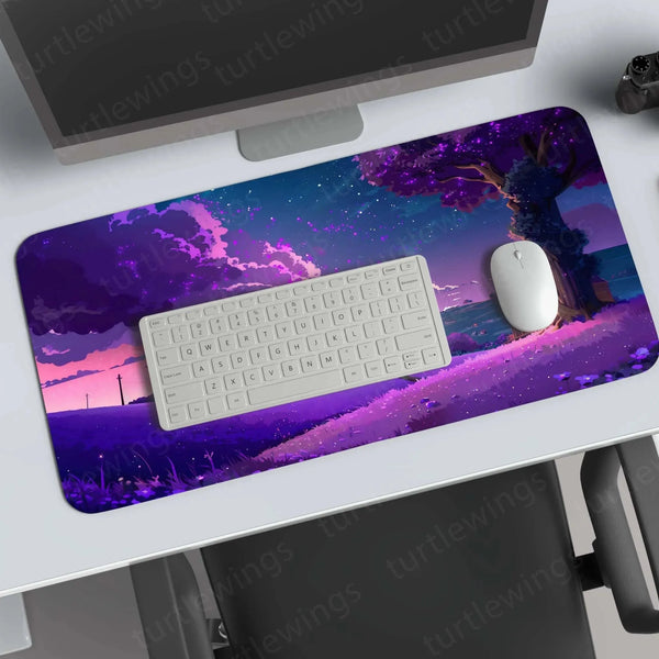Purple Large Deskmat - Premium XL & XXL Gaming Mouse Pad - TURTLEWINGS 