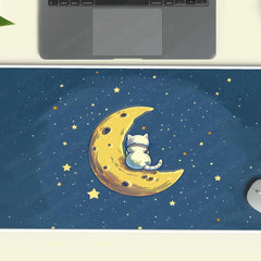 Catstronaut Large Deskmat - Premium XL & XXL Gaming Mouse Pad - TURTLEWINGS 
