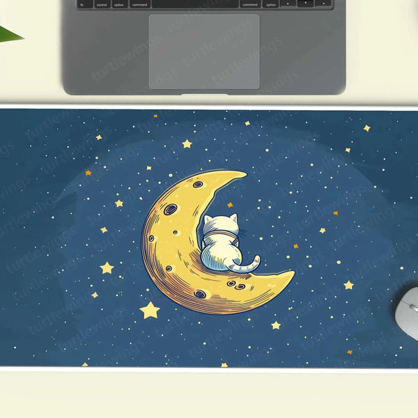 Catstronaut Large Deskmat - Premium XL & XXL Gaming Mouse Pad - TURTLEWINGS 