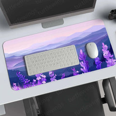 Lavenders Large Deskmat - Premium XL & XXL Gaming Mouse Pad - TURTLEWINGS 