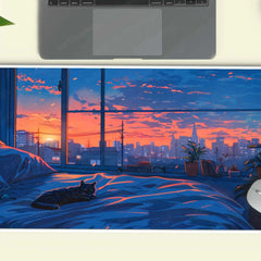 Blue Large Deskmat - Premium XL & XXL Gaming Mouse Pad - TURTLEWINGS 
