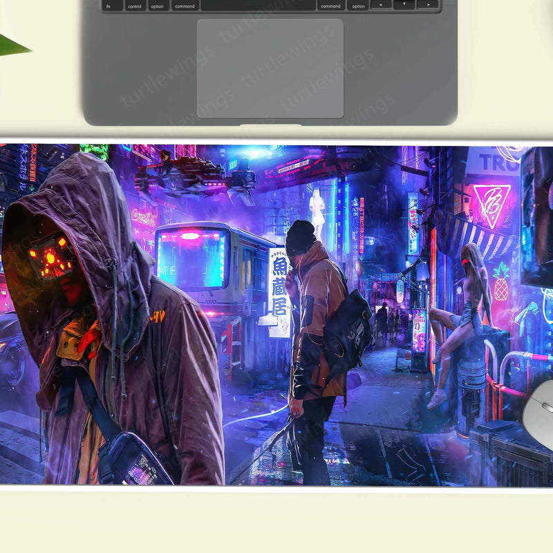 Cyberpunk01-Copy Large-Mousepad-(2).Jpg | High-Quality Gaming Deskmat - TURTLEWINGS 