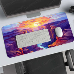 Waterfall Large Deskmat - Premium XL & XXL Gaming Mouse Pad - TURTLEWINGS 