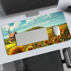 SunflowerField Large Deskmat - Premium XL & XXL Gaming Mouse Pad - TURTLEWINGS 