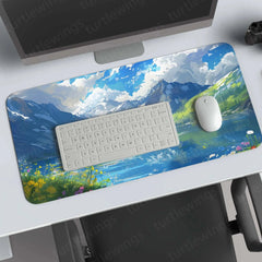 Lake And Mountains Large Deskmat - Premium XL & XXL Gaming Mouse Pad - TURTLEWINGS 
