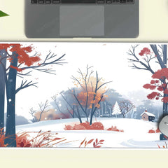 SnowyHill Large Deskmat - Premium XL & XXL Gaming Mouse Pad - TURTLEWINGS 
