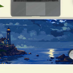 Lighthouse Large Deskmat - Premium XL & XXL Gaming Mouse Pad - TURTLEWINGS 