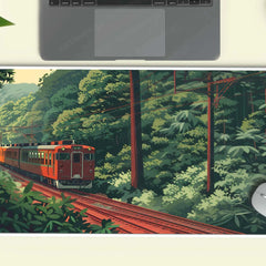 train Large Deskmat - Premium XL & XXL Gaming Mouse Pad - TURTLEWINGS 