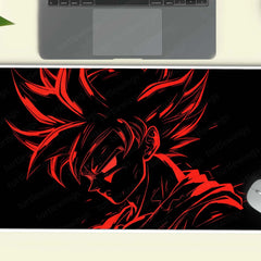 Goku-Red-outline Deskmat - TURTLEWINGS 