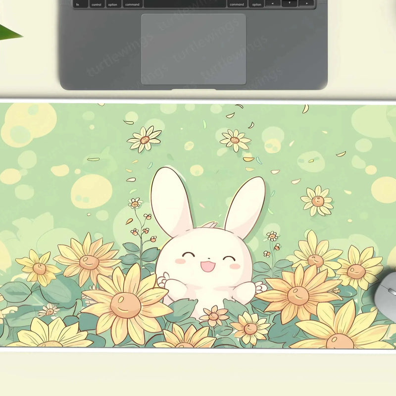 Sunflower Large Deskmat - Premium XL & XXL Gaming Mouse Pad - TURTLEWINGS 