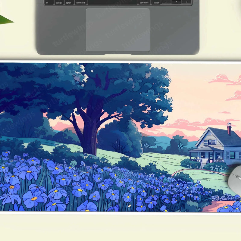 Irises Large Deskmat - Premium XL & XXL Gaming Mouse Pad - TURTLEWINGS 