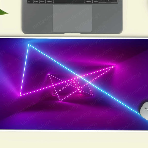 abstract-neon-lights Deskmat - TURTLEWINGS 