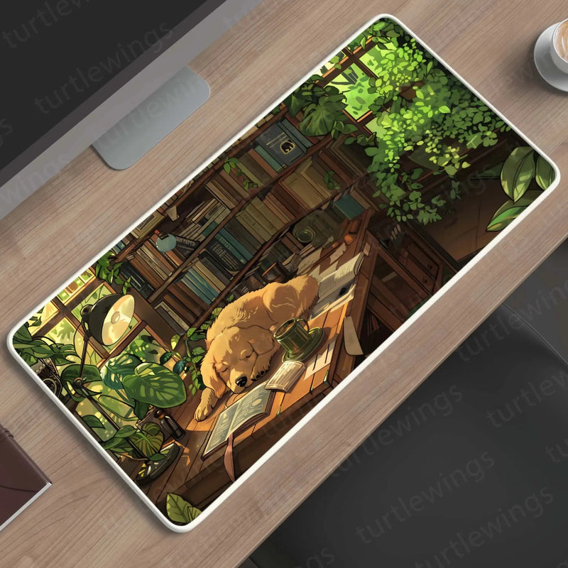 Sleepy Large Deskmat - Premium XL & XXL Gaming Mouse Pad - TURTLEWINGS 