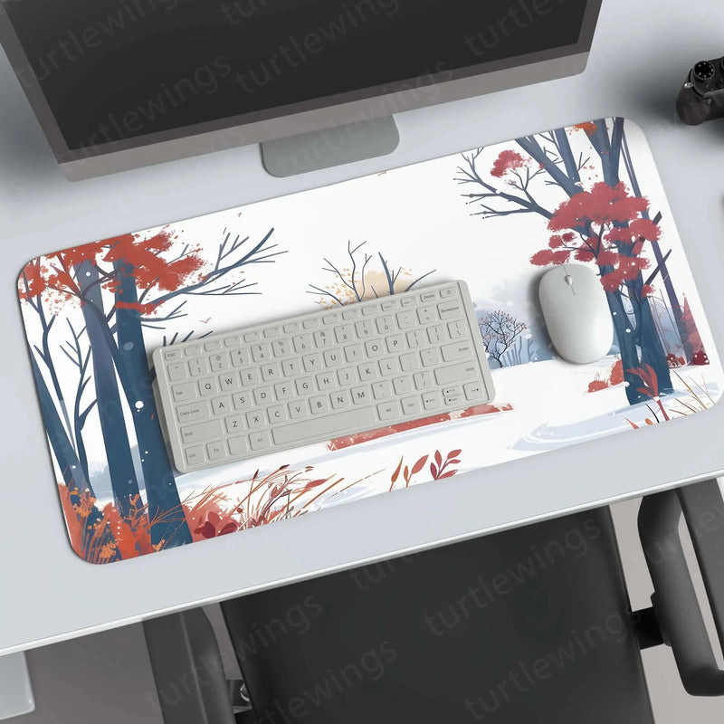 SnowyHill Large Deskmat - Premium XL & XXL Gaming Mouse Pad - TURTLEWINGS 
