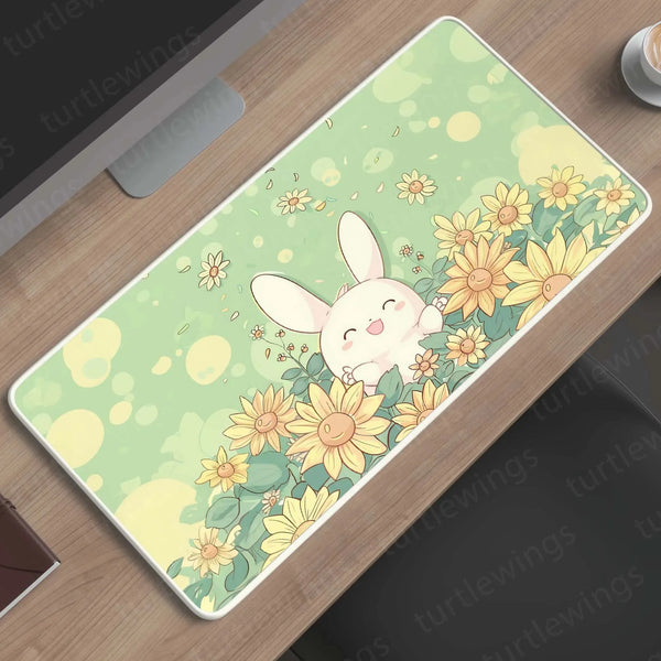 Sunflower Large Deskmat - Premium XL & XXL Gaming Mouse Pad - TURTLEWINGS 