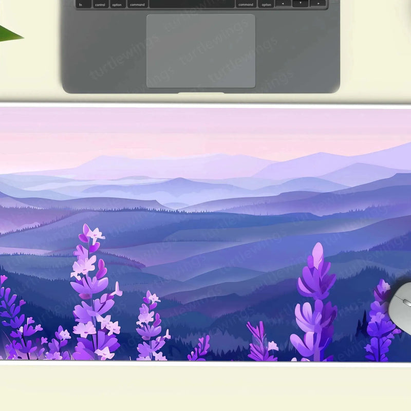 Lavenders Large Deskmat - Premium XL & XXL Gaming Mouse Pad - TURTLEWINGS 