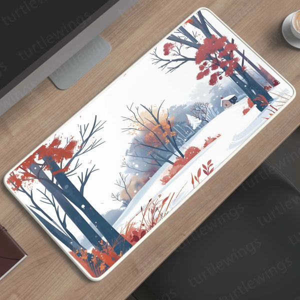 SnowyHill Large Deskmat - Premium XL & XXL Gaming Mouse Pad - TURTLEWINGS 