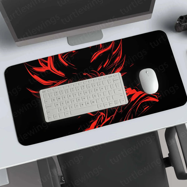 Goku-Red-outline Deskmat - TURTLEWINGS 