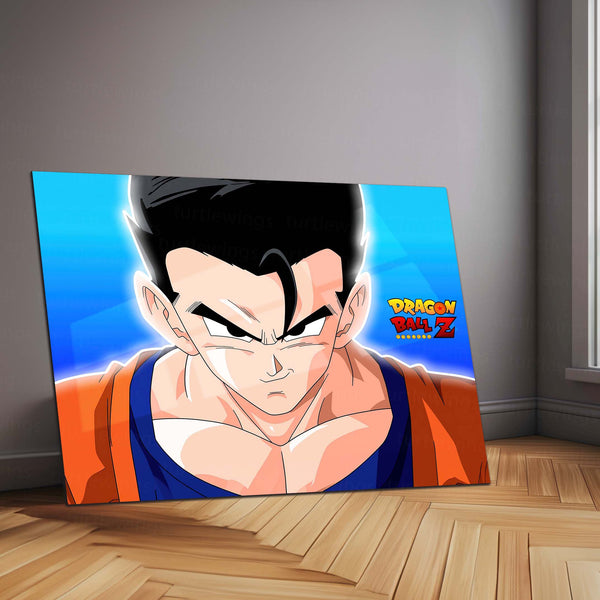Dragon Ball Z Gohan Neon LED Metal Frame | Anime Warrior Power Poster | DBZ Icon Wall Art
