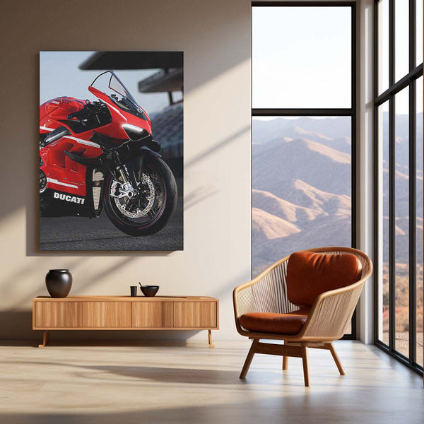 LED | 🏍 Ducati Superleggera V4 Neon LED Metal Poster | Ultimate Superbike Wall Art