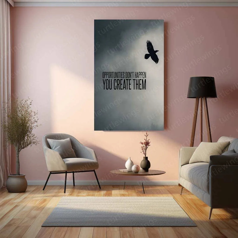 Eagle Quote Metal Poster – Inspirational Wall Art - TURTLEWINGS 
