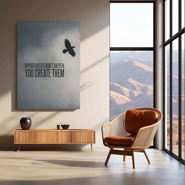 Eagle Quote Metal Poster – Inspirational Wall Art - TURTLEWINGS 