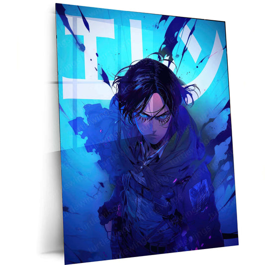 Attack on Titan Metal Poster | AOT Anime Wall Art | Survey Corps Tribute - TURTLEWINGS 