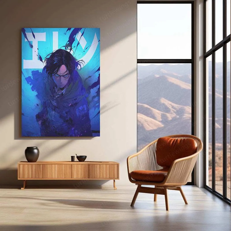 Attack on Titan Metal Poster | AOT Anime Wall Art | Survey Corps Tribute - TURTLEWINGS 