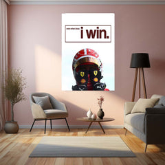 Quote Metal Poster | Charles Leclerc – Even When I Lose, I Win Metal Frame  Resilience, Growth & Championship Mindset F1 Wall Art | Ferrari Driver Motivation Quote Metal Poster
