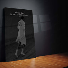 Quote Metal Poster | Muhammad Ali Every Day Is Part of the Pursuit Motivational Metal Poster | Boxing Legend Discipline Wall