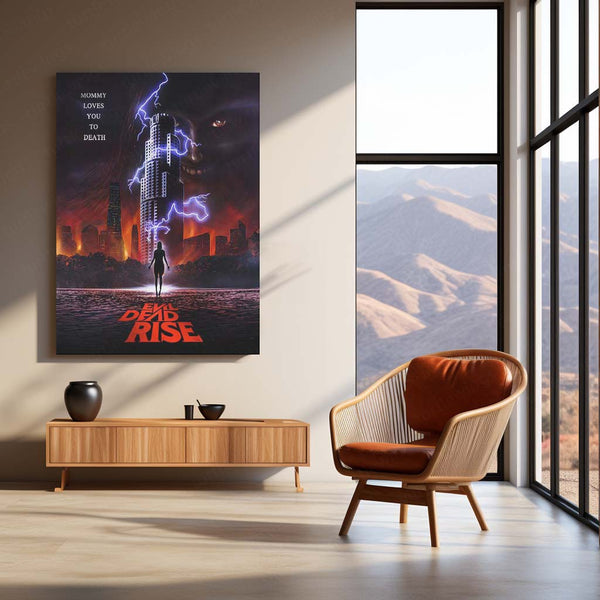 Evil Dead Rise – Mommy Loves You to Death Horror Poster | Cult Classic Metal Wall Frame