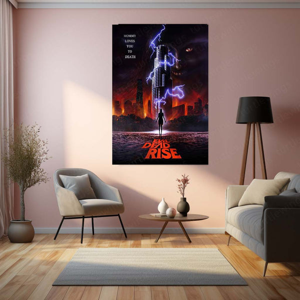 Evil Dead Rise – Mommy Loves You to Death Horror Poster | Cult Classic Metal Wall Frame