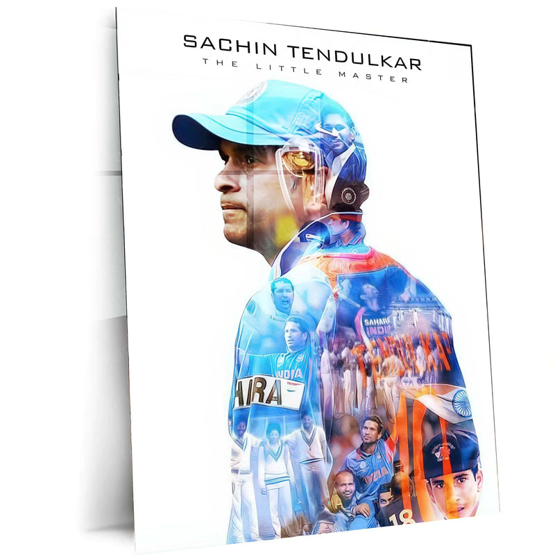 Cricket Metal poster | Sachin Tendulkar Metal Poster – The God of Cricket Wall Art - TURTLEWINGS 