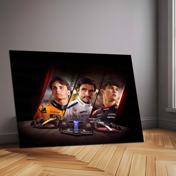 F1 25 Iconic Edition – Metal Frame | Formula 1 Tribute Wall Art | Premium Poster for Racing Enthusiasts & Gamers - TURTLEWINGS 