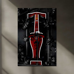 LED | F1 Ferrari Charles Leclerc LED Metal Frame | F1 Racing Art with LED Glow - TURTLEWINGS 